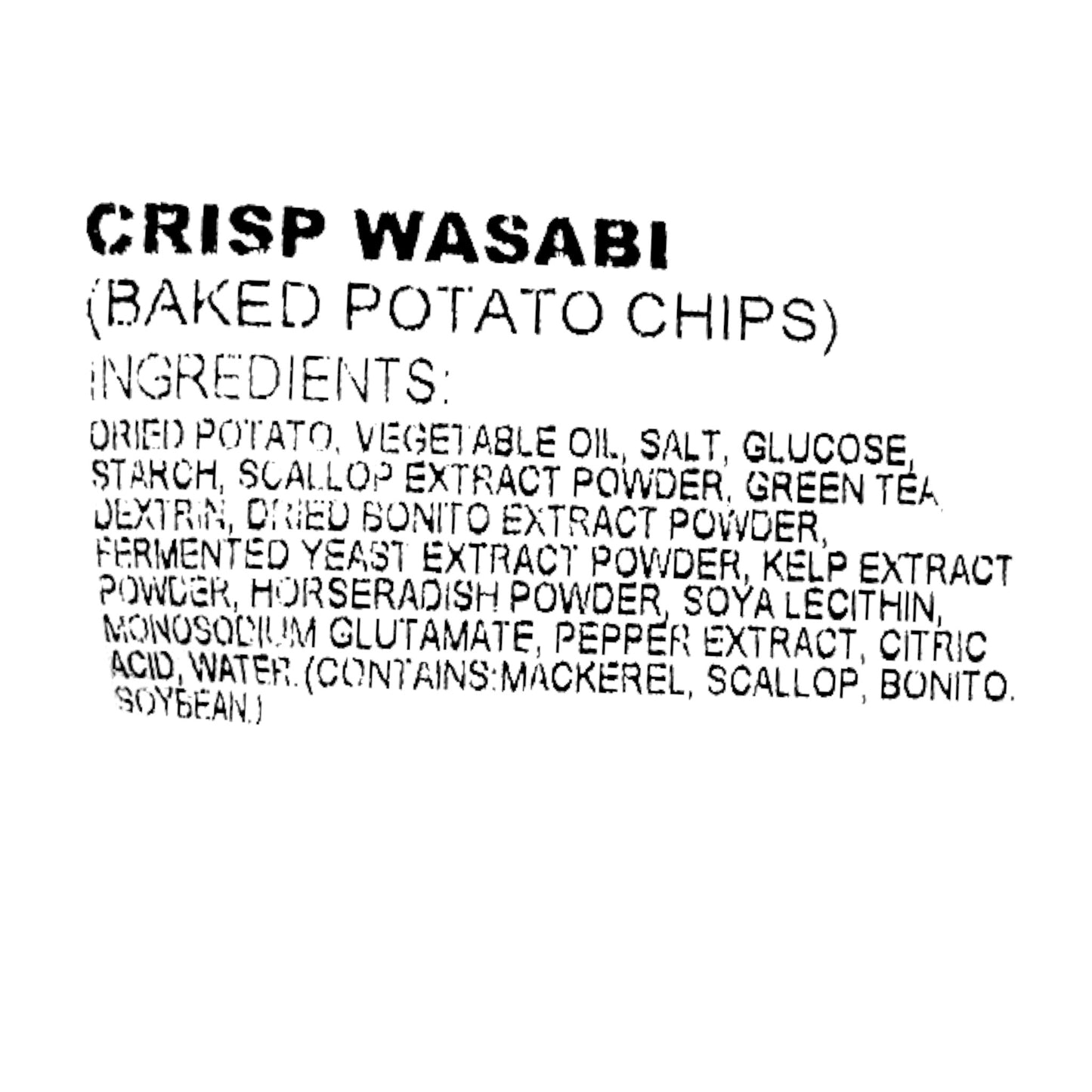 Calbee Crisp Wasabi Potato Chips 1.59 oz