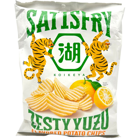 Koikeya Satisfry Zesty Yuzu Flavored Potato Chips 5.9 oz