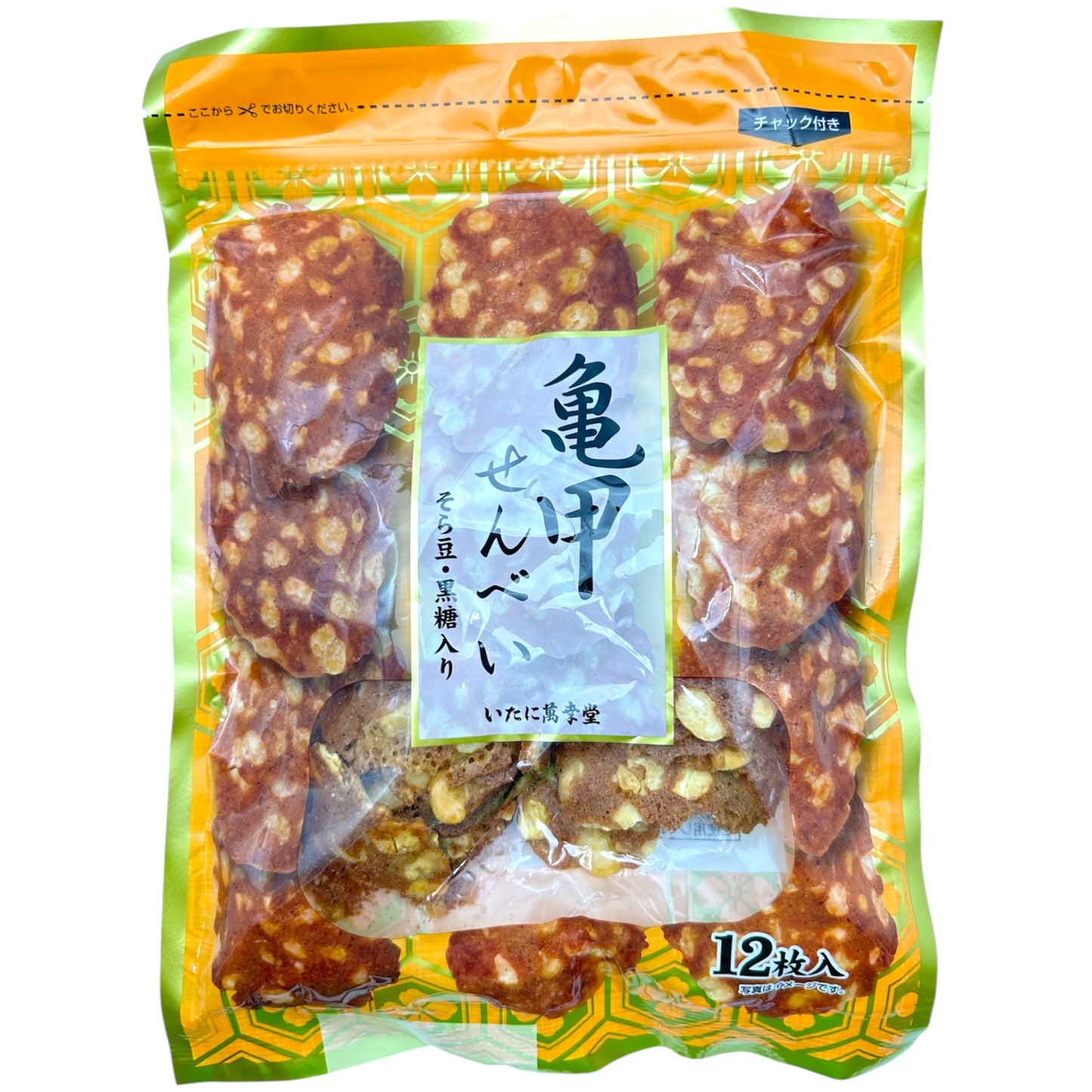 Itani Mankodo Kikko Senbei Baked Wheat Cracker 12P 6.70 oz