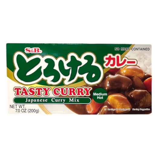 S&B Tasty Curry Medium Hot 7 oz