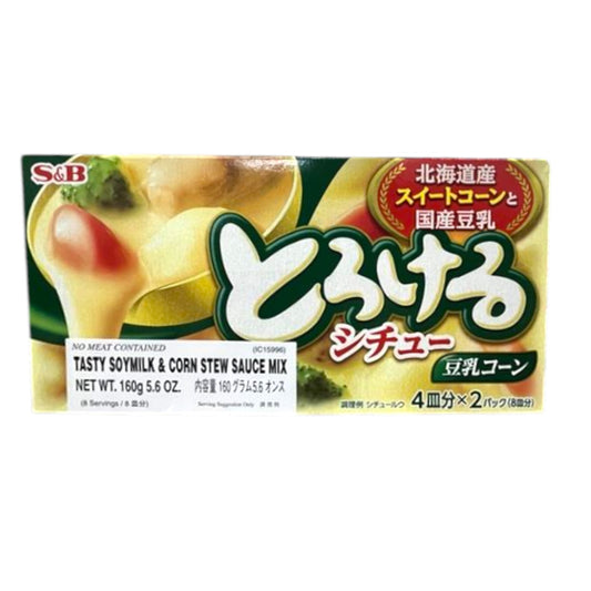S&B Tasty Soymilk & Corn Stew Sauce Mix 5.6 oz