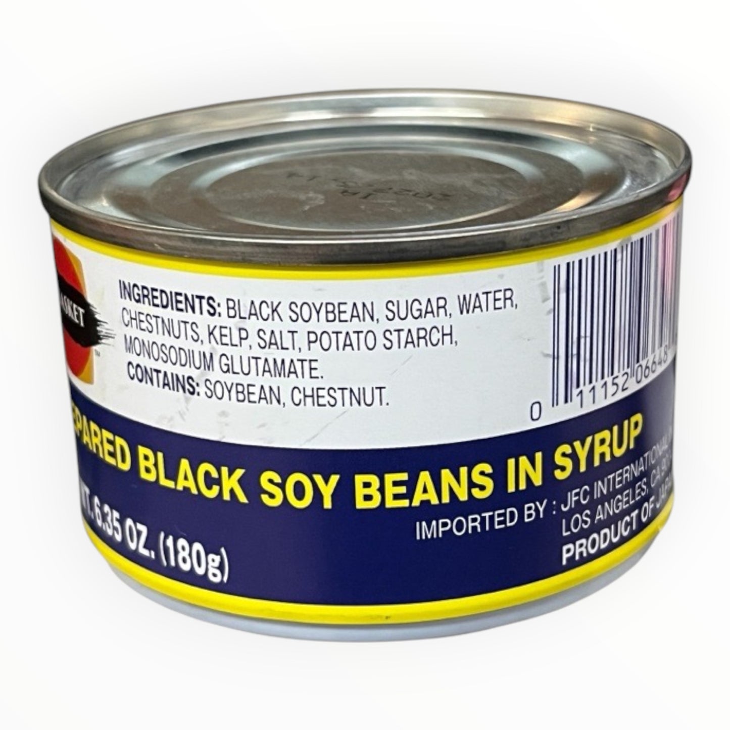 J-Basket Prepared Black Soy Beans Kuromame Amani 6.35 oz