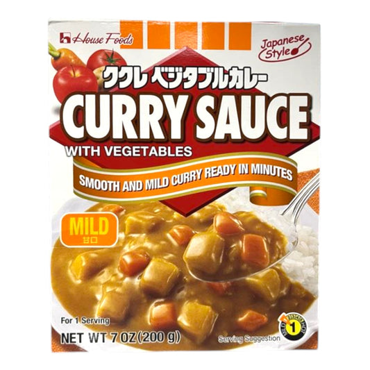 House Foods Curry Sauce with Vegetables Mild 7 oz