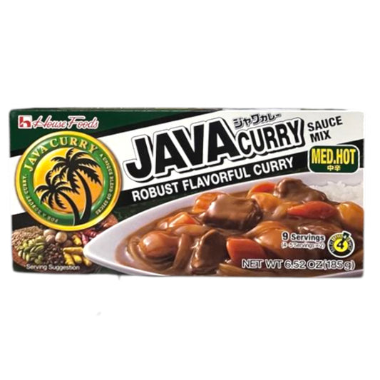House Foods Java Curry Sauce Mix Medium Hot 6.52 oz