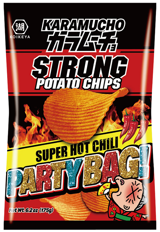Koikeya Karamucho Strong Super Hot Chili Party Bag 6.2 oz