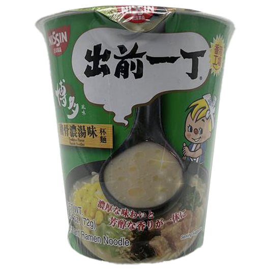 Nissin Demae Iccho Instant Cup Noodle Tonkotsu Flavor 2.54 oz
