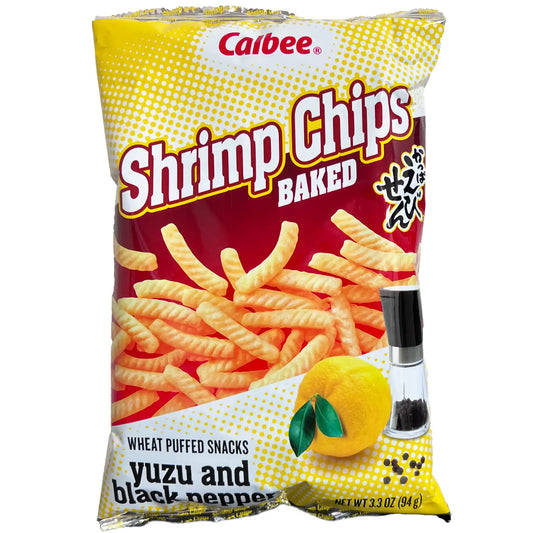 Calbee Shrimp Chips Yuzu & Black Pepper Flavor 3.3 oz