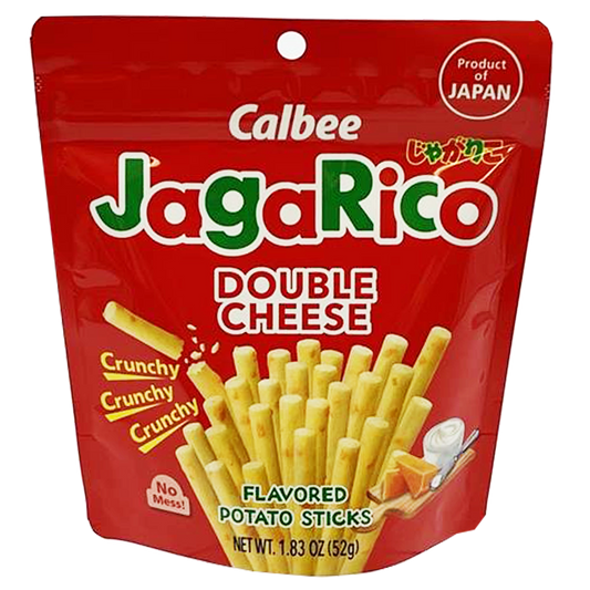 Calbee Jagarico Flavored Potato Snack, Double Cheese Flavor 1.83 oz