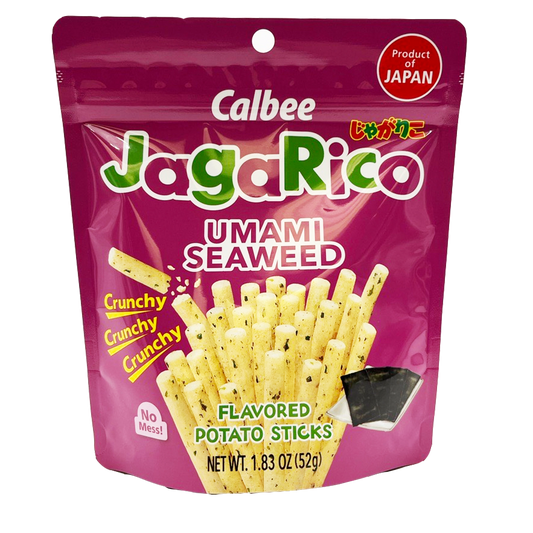 Calbee Jagarico Flavored Potato Snack, Umami Seaweed Flavor 1.83 oz