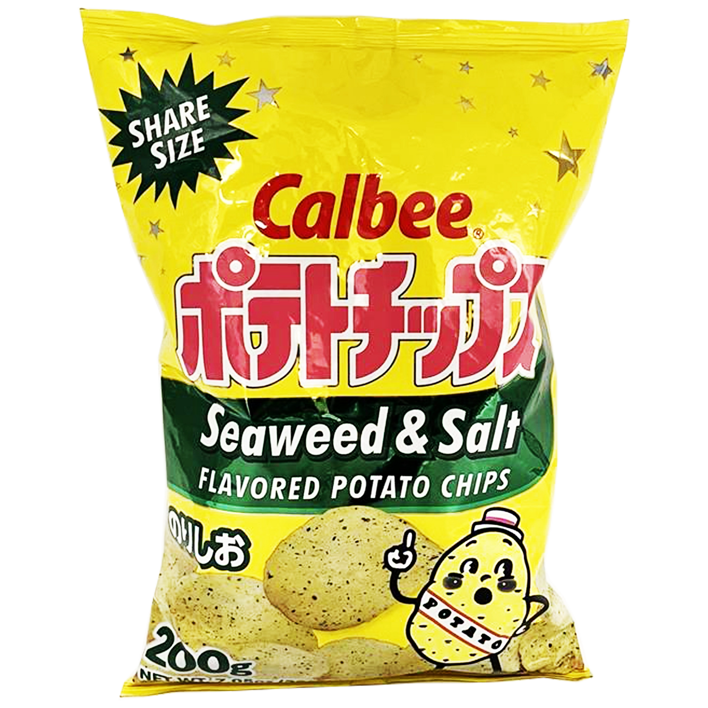 Calbee Potato Chips Salt & Seaweed Value Size 7 oz