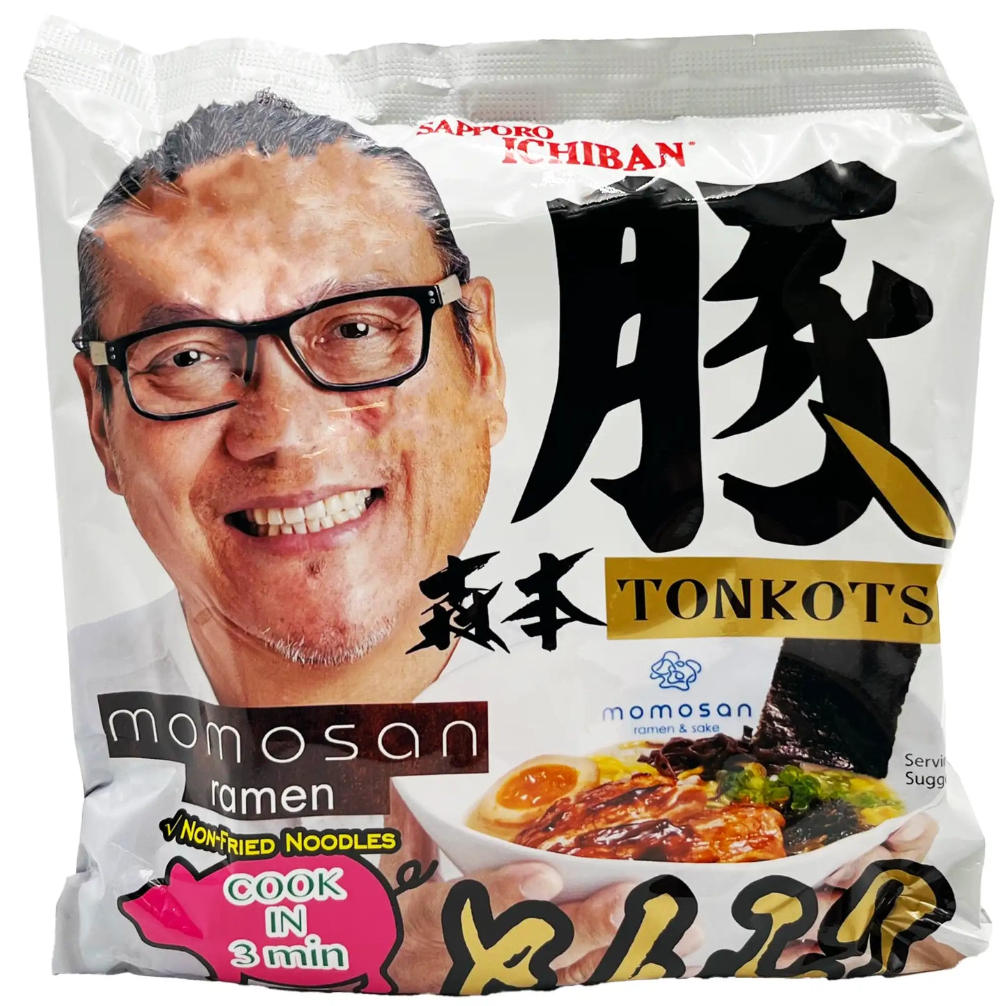 Sapporo Ichiban Momosan Ramen Tonkotsu Flavor 3.44 oz