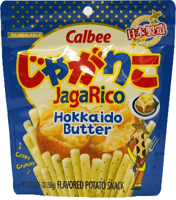 Calbee Jagarico Flavored Potato Snack, Hokkaido Butter Flavor 2.05 oz