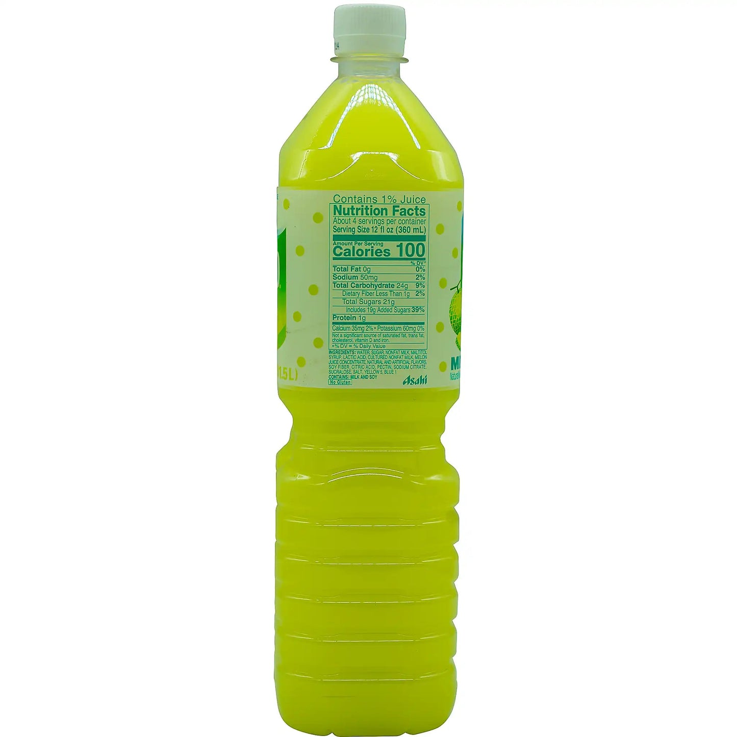 Calpico Non-Carbonated Soft Drink, Melon Flavor 1.5 L