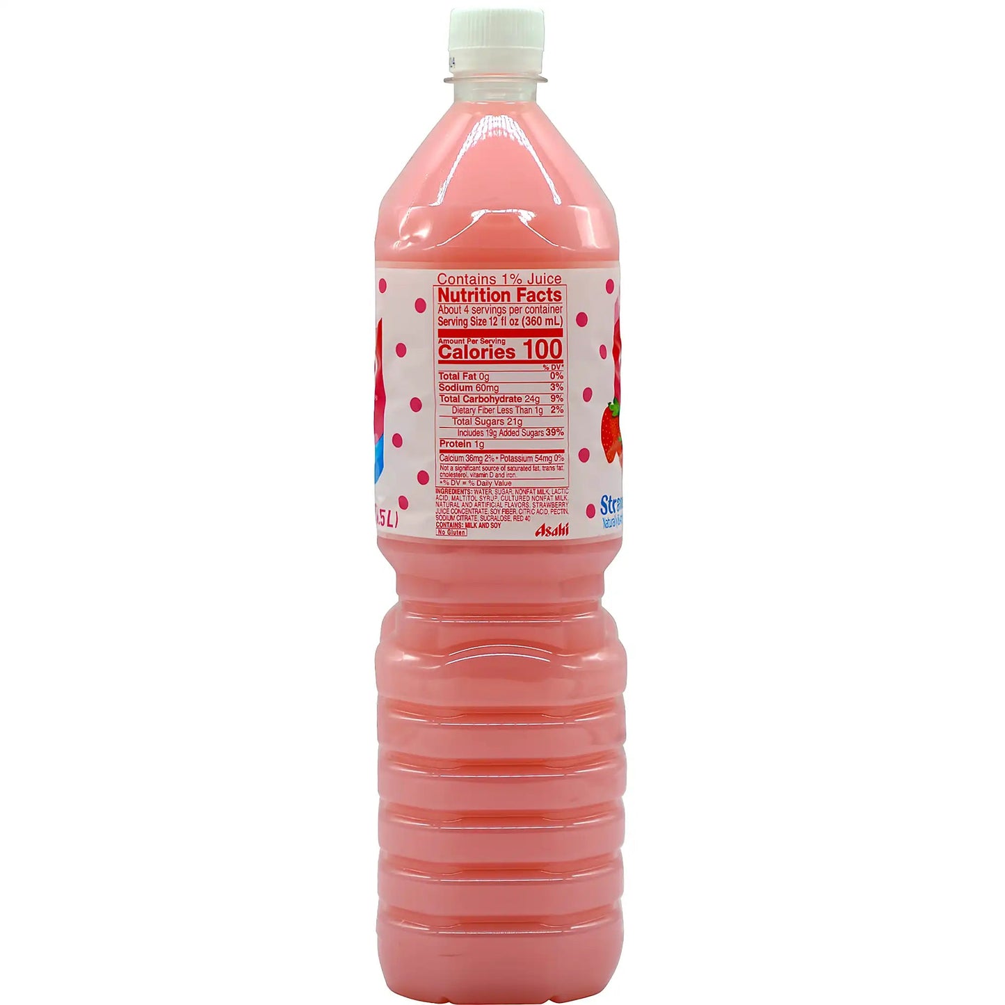 Calpico Non-Carbonated Soft Drink, Strawberry Flavor 1.5 L