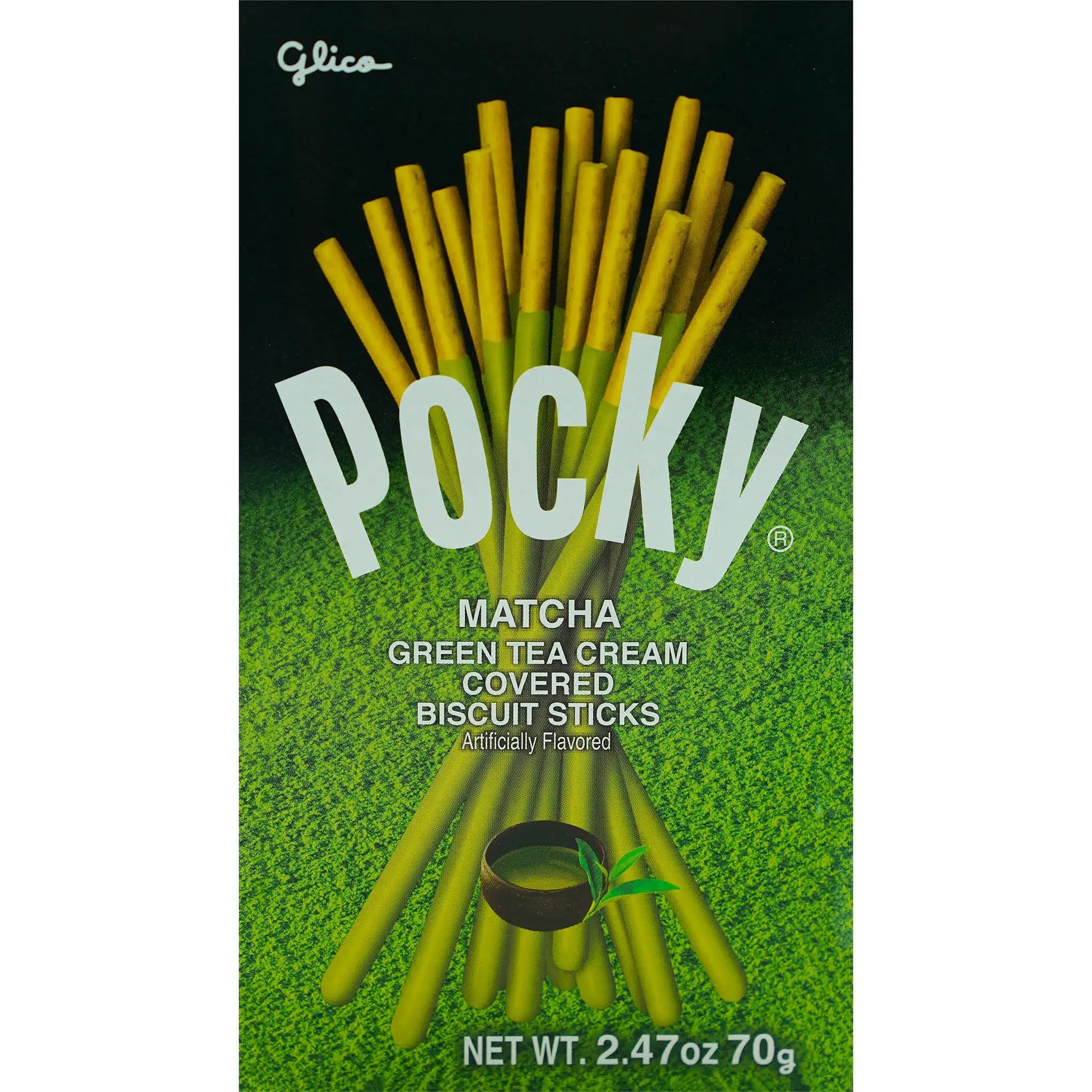 Glico Pocky Matcha Green Tea 2.47 oz - Tokyo Central - Crackers&Cookies - Glico -