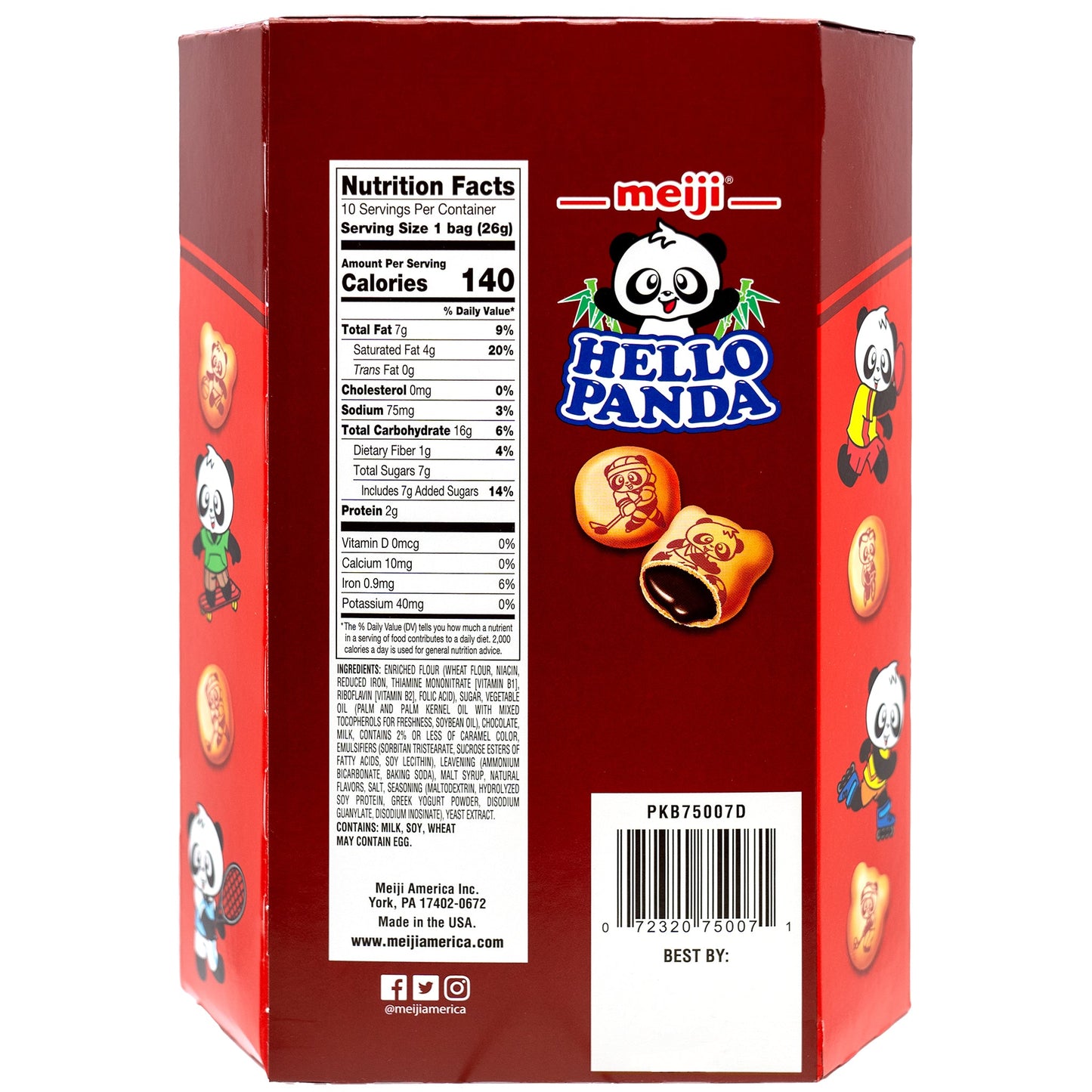 Hello Panda Chocolate Large 9.1 oz - Tokyo Central - Crackers&Cookies - meiji -
