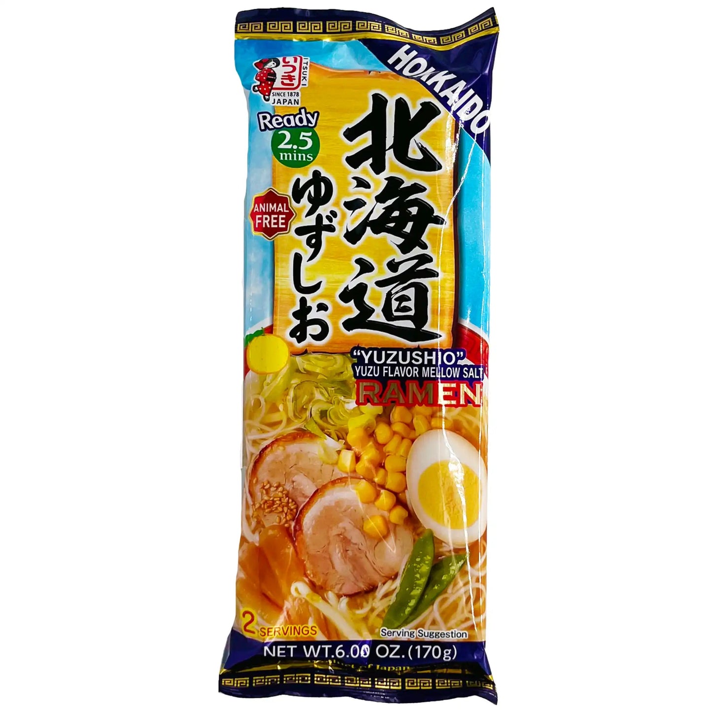 Itsuki Hokkaido Yuzu Shio Ramen 2 Servings 6 oz - Tokyo Central - Noodles - Itsuki -