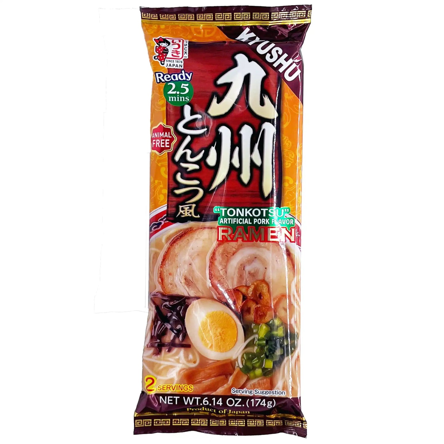 Itsuki Kyushu Tonkotsu Ramen 2 Servings 6.14 oz - Tokyo Central - Noodles - Itsuki -