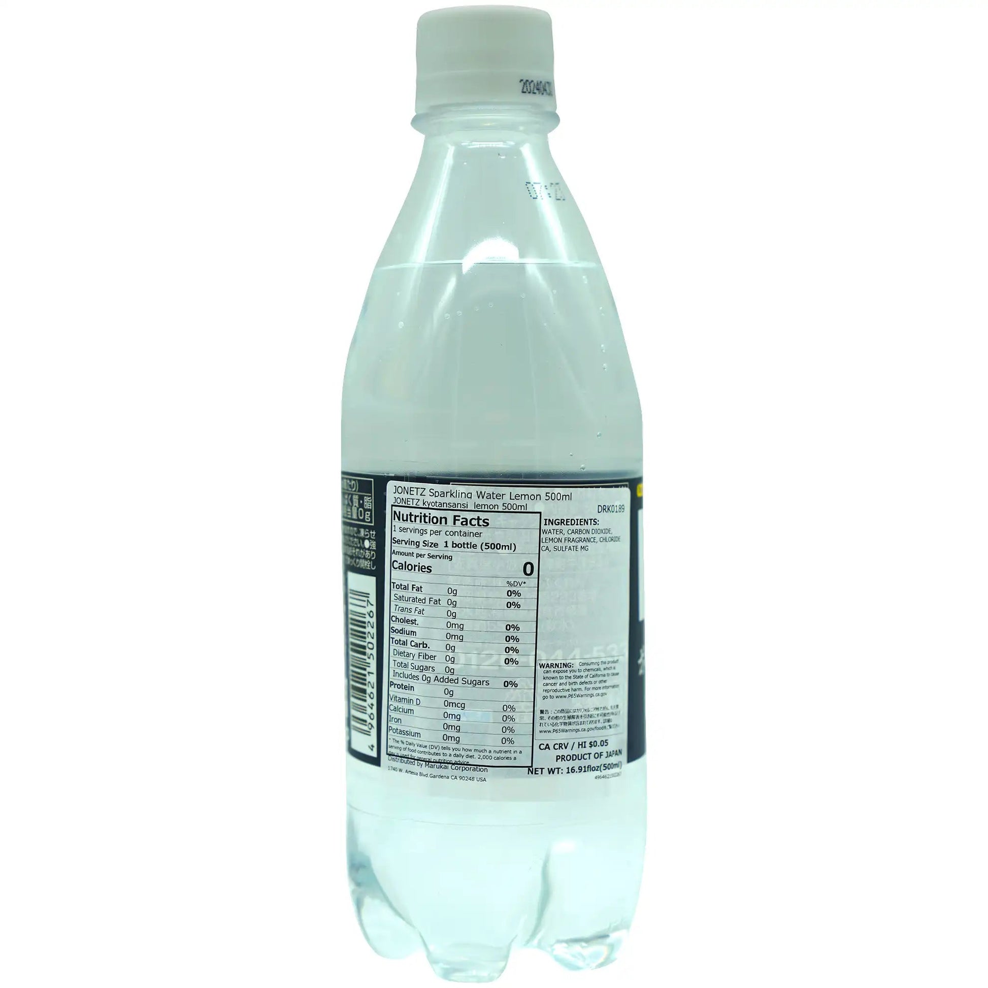 Jonetz Sparkling Water Lemon 16.9 fl.oz - Tokyo Central - Soft Drinks - Jonetz -