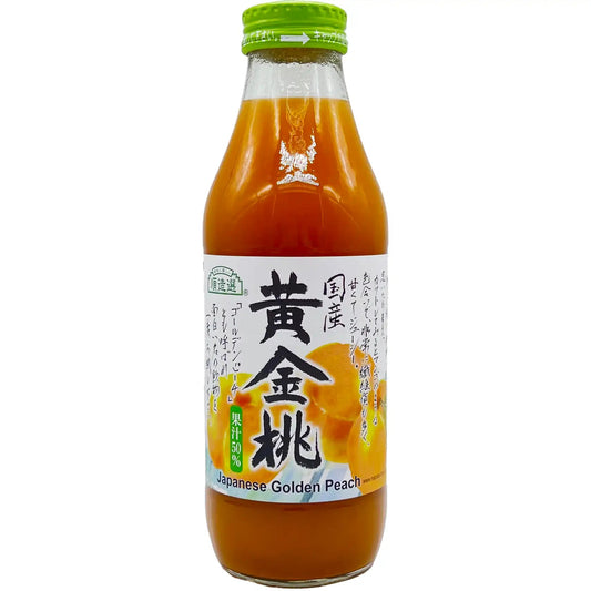 Junzosen Japanese Golden Peach Juice 16.9 fl.oz - Tokyo Central - Fruits Drinks - Junzosen -