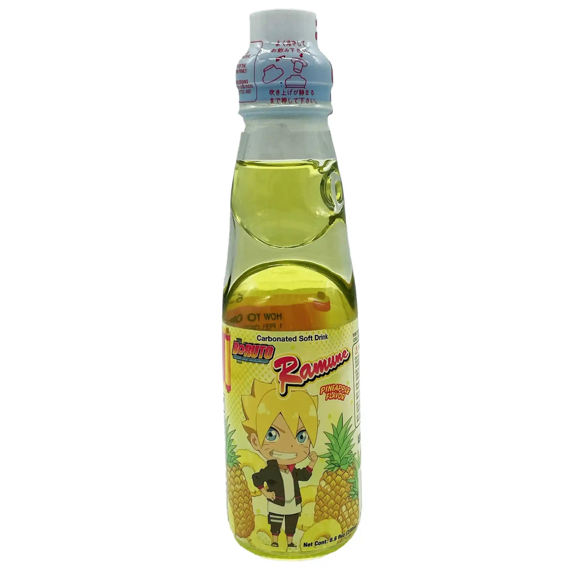 Naruto Ramune Soda Pineapple 6.6 fl.oz - Tokyo Central - Soft Drinks - Unknown -