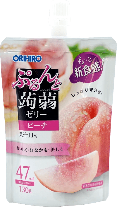 Orihiro Konyaku Jelly Drink Peach 4.58 oz - Tokyo Central - Candy - Orihiro -