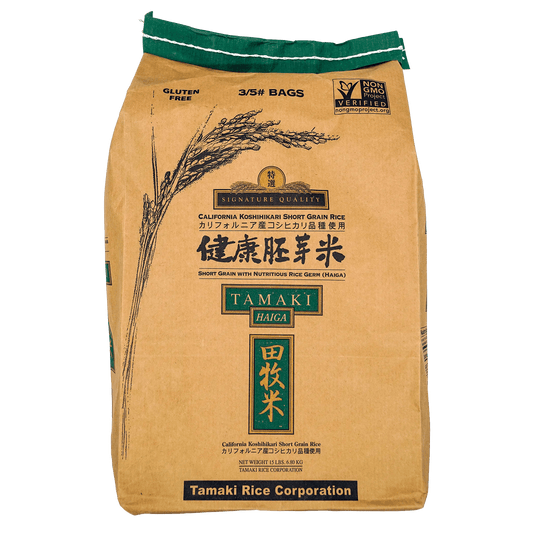 Tamaki Kenko Haiga Short Grain Rice 15lb - Tokyo Central - Brown Rice - Tamaki -