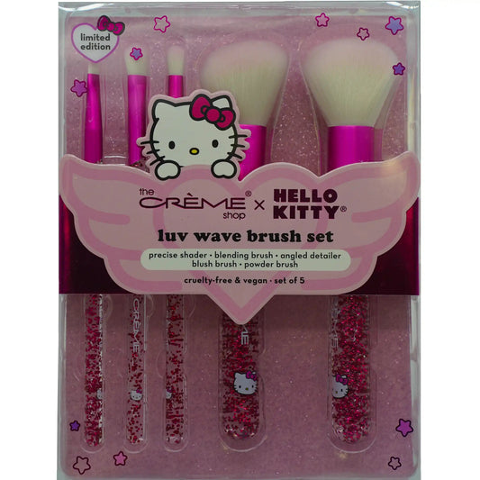 The Creme Shop Hello Kitty Luv Wave Brush Set 5.7 oz - Tokyo Central - Beauty Tools - Creme -