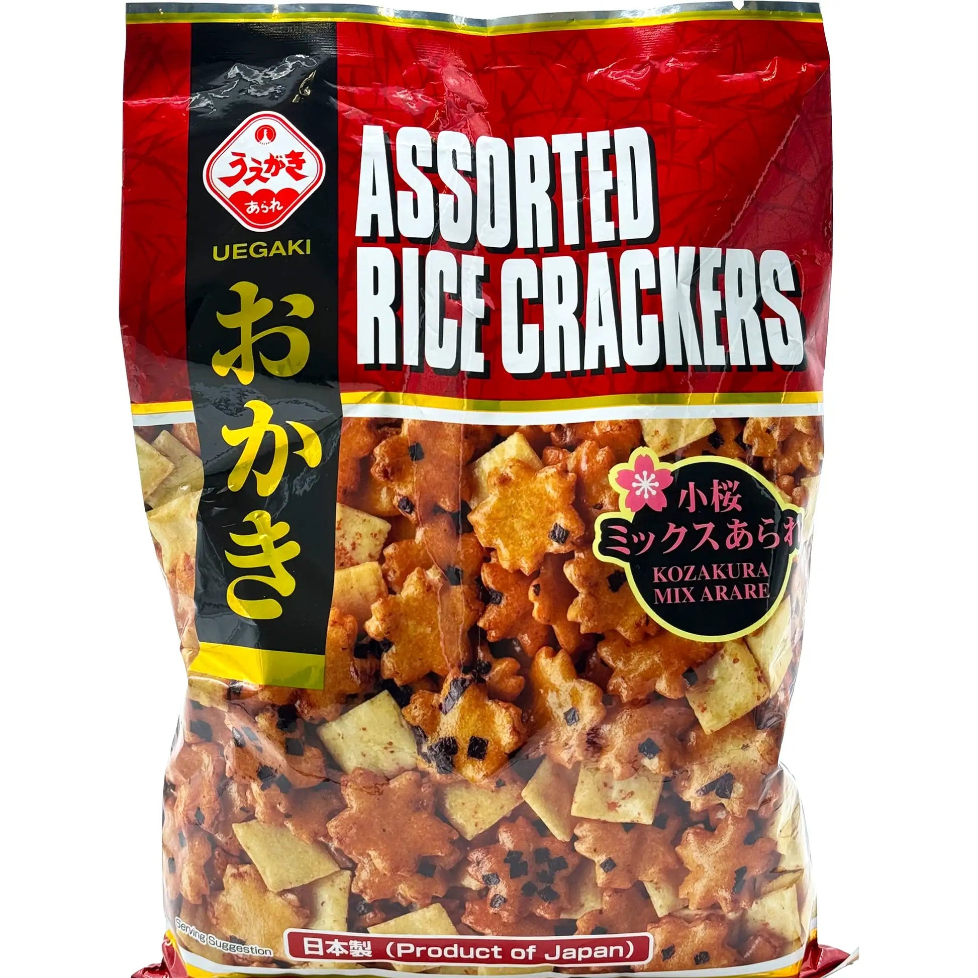 Uegaki Assorted Rice Crackers Kozakura Mix Arare 11 oz - Tokyo Central - Crackers&Cookies - Uegaki -