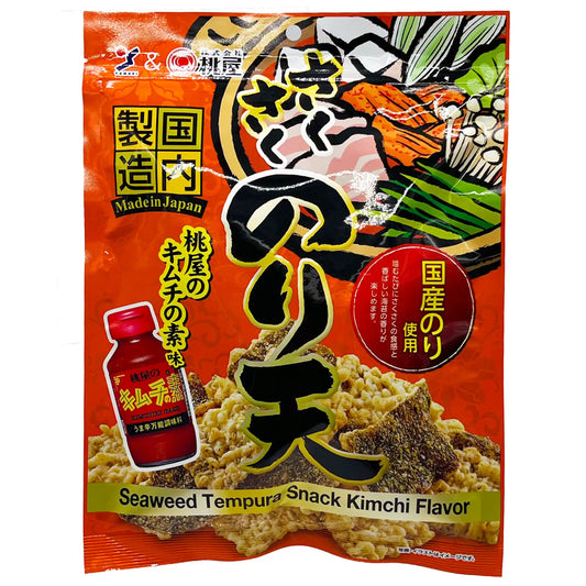 Yamaei Nori Ten Seaweed Tempura with Momoya Kimche Flavor 2.47 oz - Tokyo Central - Snacks Dried Seafood - Yamaei -